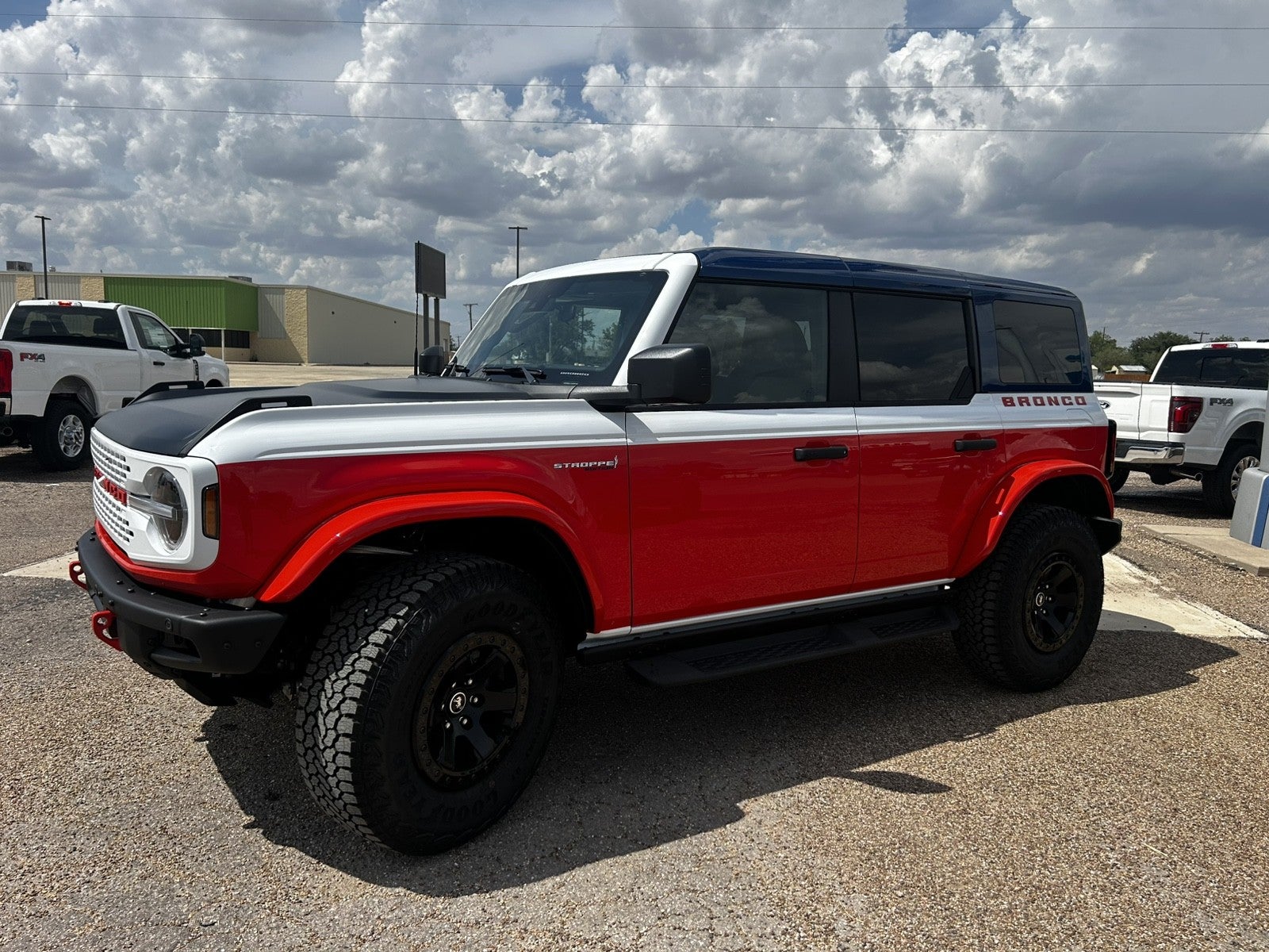 2026 Ford Bronco Stroppe Edition in Oxford White — front three-quarter view