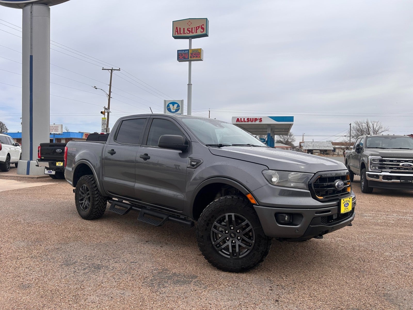 2023 Ford Ranger XLT in Grey — front three-quarter view